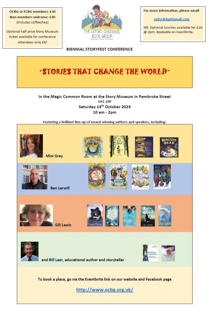 Flyer for the 2023 Biennial Storyfest Conference